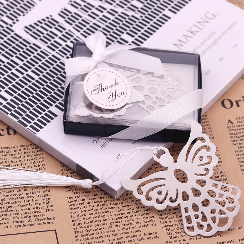 Winrase Gift Boxed Book Lovers Collection Angel Bookmark Wedding Favor (Set of 12) - Image 4